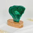 Срез Малахита на подставке