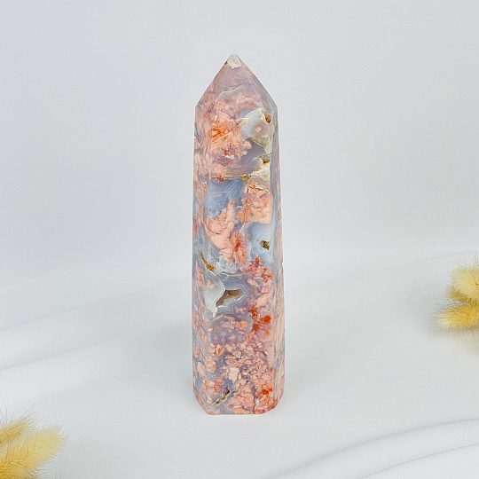 Кристалл из розового цветочного Агата, Артикул: 117080 - изображение товара №1