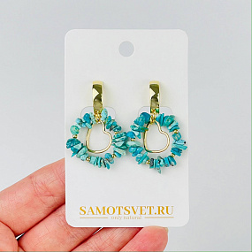 Серьги из Бюризы, Артикул: 117223 - изображение товара №1