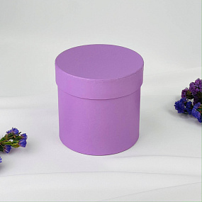 Подарочная коробка фиолетовая под шар