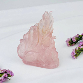Лиса "Кицунэ" из Розового кварца, Артикул: 088040 - изображение товара №1