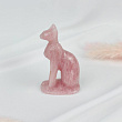 Статуэтка "Кошка" из мадагаскарского Розового кварца