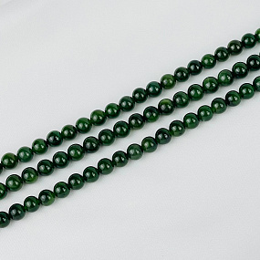 Бусины для украшений из Нефрита (48 бусин), Артикул: 087617 - изображение товара №1