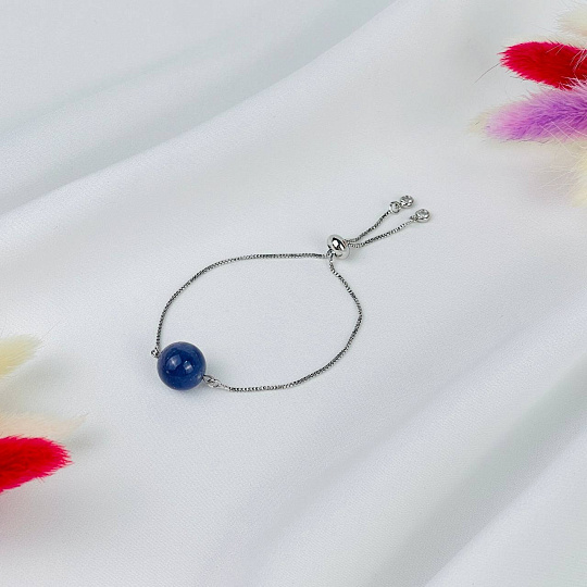 Браслет регулируемый с Танзанитом, Артикул: 117875 - изображение товара №1