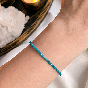 Браслет из Апатита огранка, Артикул: 097325 - изображение товара №1