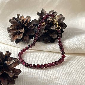 Браслет из Граната (Пироп), Артикул: 099110 - изображение товара №5