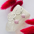 Серьги из Кунцита