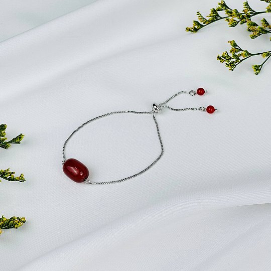 Браслет регулируемый с Сердоликом, Артикул: 117852 - изображение товара №1