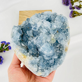 Друза Целестина на подставке, Артикул: 117677 - изображение товара №3