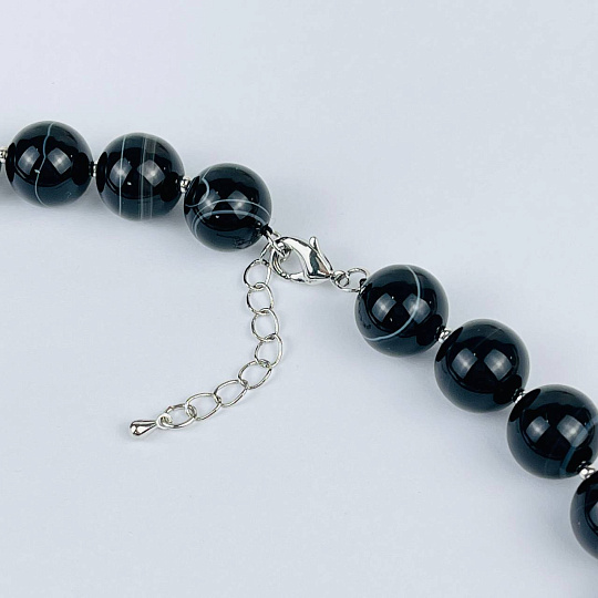 Колье из полосатого Агата, Артикул: 118168 - изображение товара №3