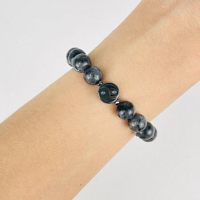 Браслет Инь-Янь из Лабрадора (Лаврикит), Артикул: 090776 - изображение товара №1