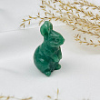 Кролик резной из зеленого Авантюрина
