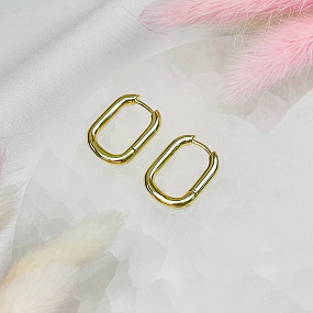 Швензы серьги"Конго" позолоченные