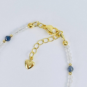 Браслет из Лунного камня, Сапфира и Рубина, Артикул: 118419 - изображение товара №4