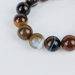 Браслет из кофейного Агата, Артикул: 117810 - изображение товара №3