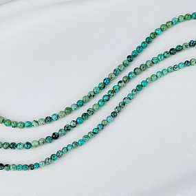 Бусины для украшений из Хризоколлы (80 бусин)