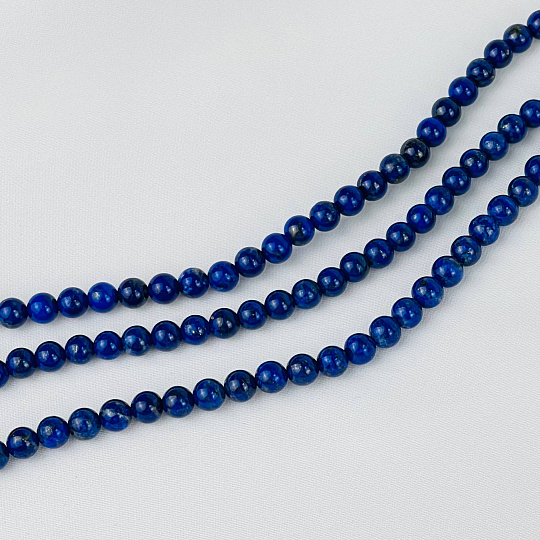 Бусины для рукоделия из Лазурита (65 бусин), Артикул: 082110 - изображение товара №1