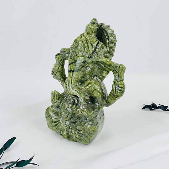 Статуэтка Ганеша из Змеевика, Артикул: 118015 - изображение товара №4