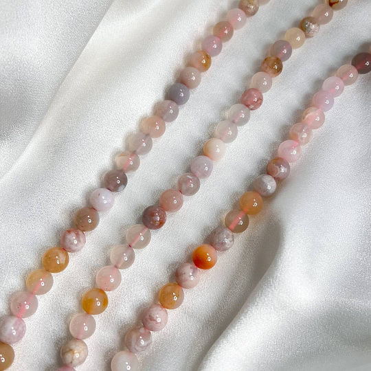 Бусины для украшений из Агата цветочного, Артикул: 096581 - изображение товара №1