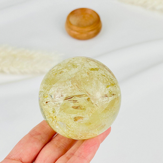 Шар из Цитрина на подставке, Артикул: 117487 - изображение товара №2