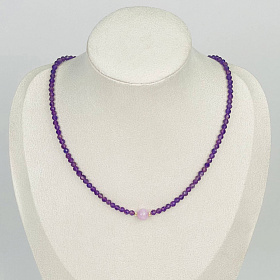 Колье из Аметиста и Кунцита