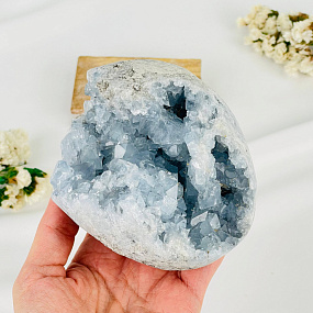 Друза Целестина на подставке, Артикул: 117683 - изображение товара №3