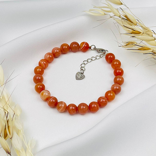 Браслет из Сардоникса, Артикул: 086746 - изображение товара №2