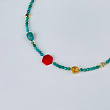 Колье из Бирюзы, Коралла и Цитрина