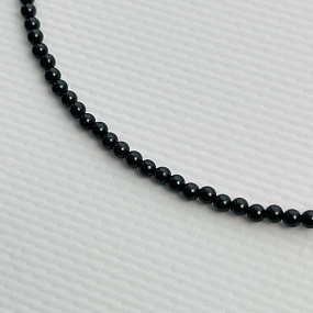 Бусы-Чокер из черного Турмалина с Малахитом, Артикул: 104191 - изображение товара №3