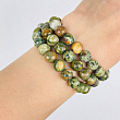 Бусины для украшений из океанической Яшмы (46 бусин)