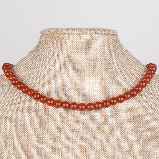 Бусы из Сердолика , Артикул: 077481 - изображение товара №1