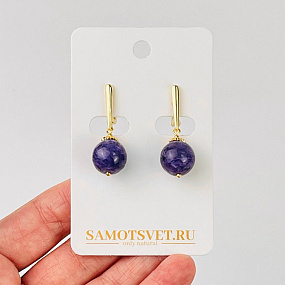 Серьги из Чароита