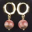 Серьги из Родохрозита