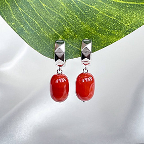 Серьги из Сердолика