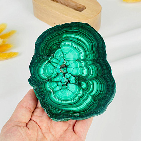 Срез Малахита на подставке, Артикул: 116115 - изображение товара №3