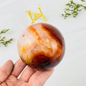 Шар из Сердолика на подставке, Артикул: 116915 - изображение товара №2