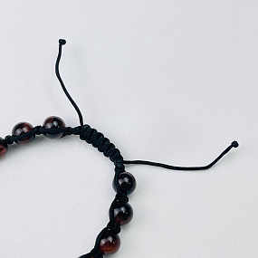 Браслет Шамбала Бычий глаз 15 бусин (Африка), Артикул: 068940 - изображение товара №4