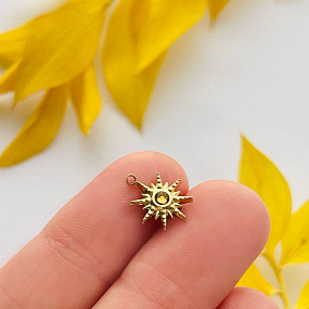 Подвеска с фианитом (1 шт), Артикул: 101688 - изображение товара №2