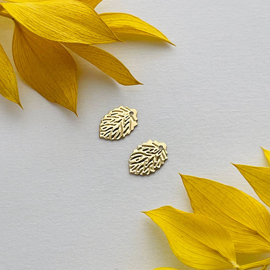 Подвеска "Листик" (2 шт), Артикул: 102307 - изображение товара №1