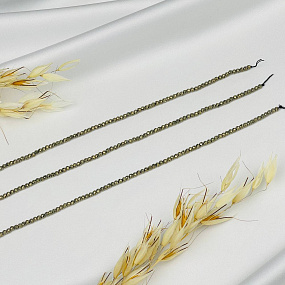 Бусины для украшений из Пирита (155 бусин), Артикул: 084363 - изображение товара №3