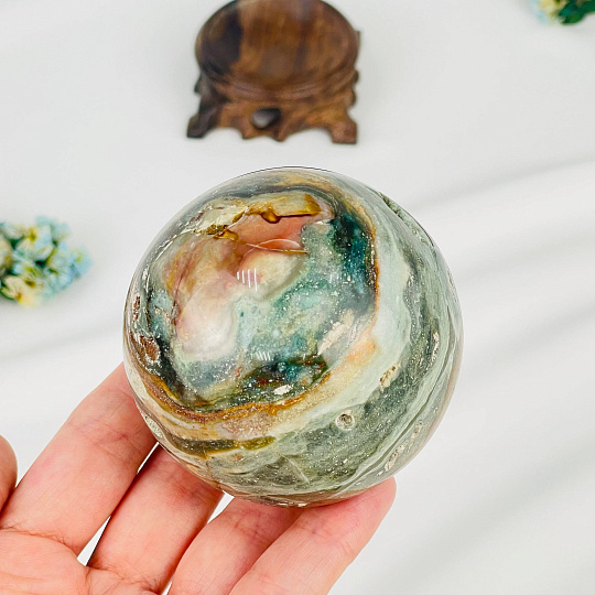 Шар из океанической Яшмы, Артикул: 080159 - изображение товара №2