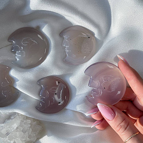 Месяц из Агата с жеодой, Артикул: 094478 - изображение товара №2