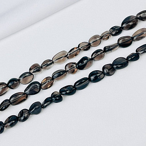 Бусины для украшений из Раухтопаза (галтовка)