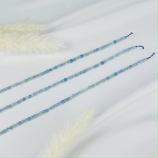 Бусины для украшений из Аквамарина (92 бусины), Артикул: 076451 - изображение товара №3