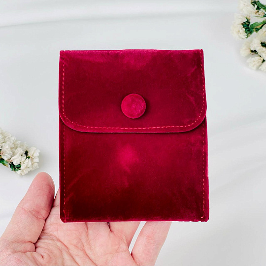 Мешочек: Бархат бордовый 1 шт., Артикул: 116509 - изображение товара №2