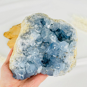 Друза Целестина на подставке, Артикул: 117682 - изображение товара №3