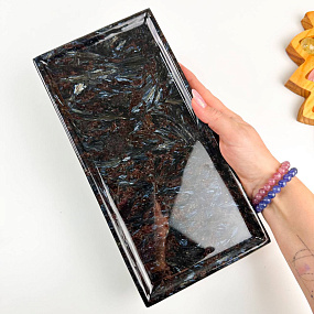 Блюдо из Арфведсонита (Нуумит), Артикул: 117109 - изображение товара №4