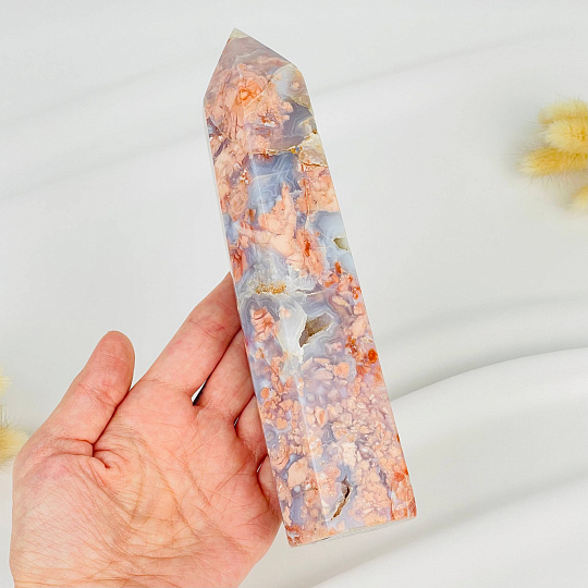 Кристалл из розового цветочного Агата, Артикул: 117080 - изображение товара №2