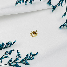 Подвеска с камнем Тигровый глаз (1 шт)