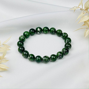 Браслет из Хромдиопсида, Артикул: 078064 - изображение товара №2